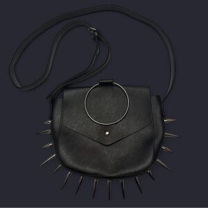 DIY Black Spike Crossbody Bag